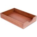 Advantus Carver® Legal Size Wood Desk Tray, Walnut CW07222